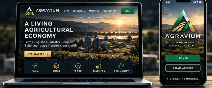 AGRAVIUM desktop and mobile experience